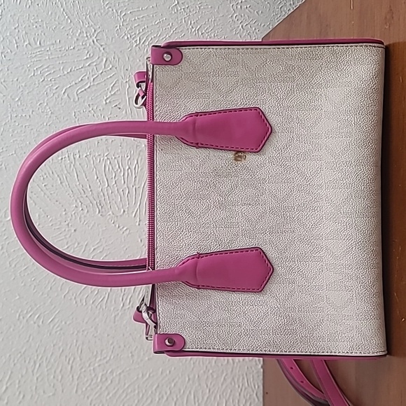 Michael Kors Marilyn MK Monogram Logo Womens Satchel Crossbody Tote Purse Small - Picture 7 of 16